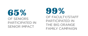 Big Orange Percentage Graphic 