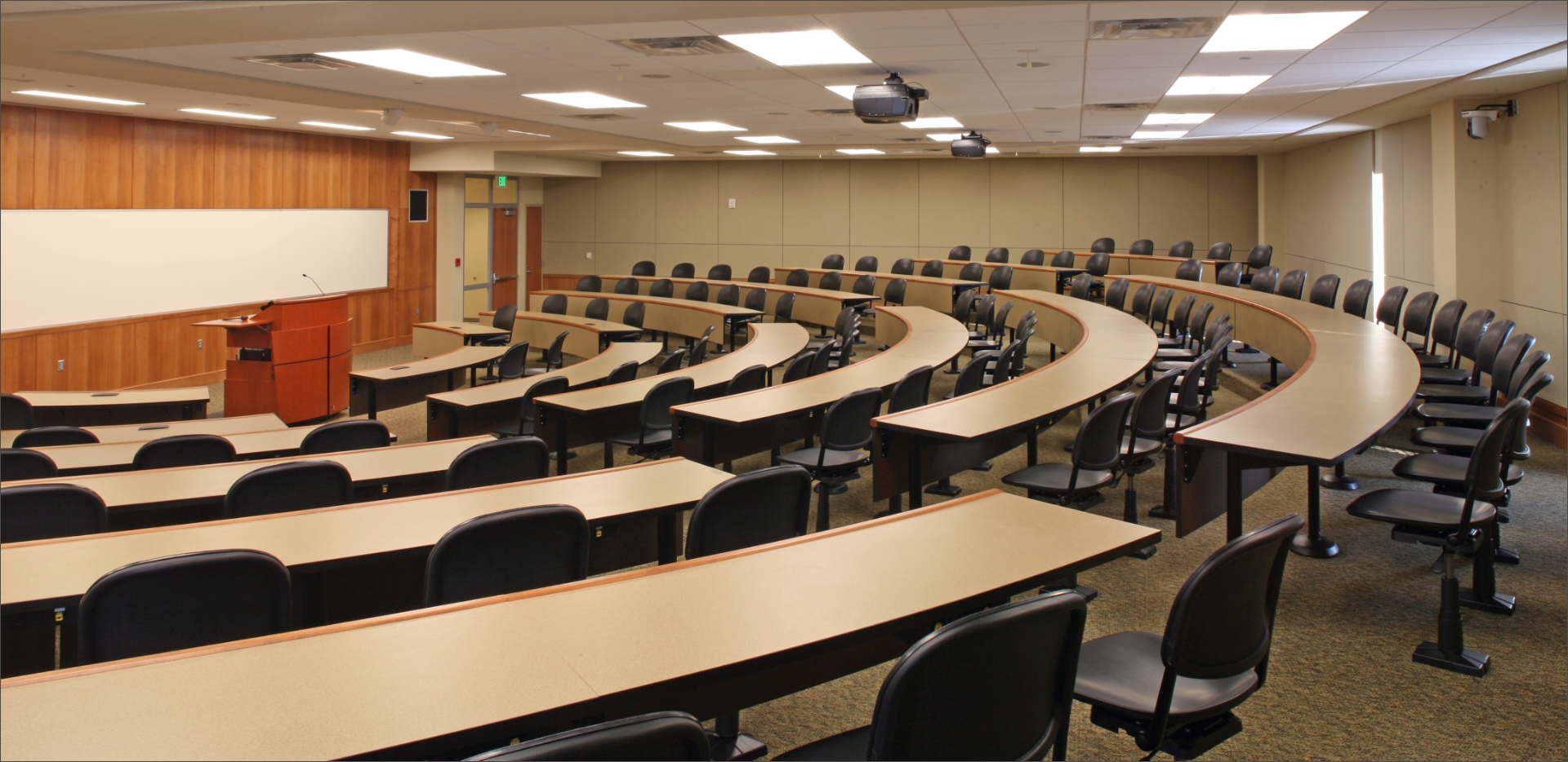 Interior Haslam classroom