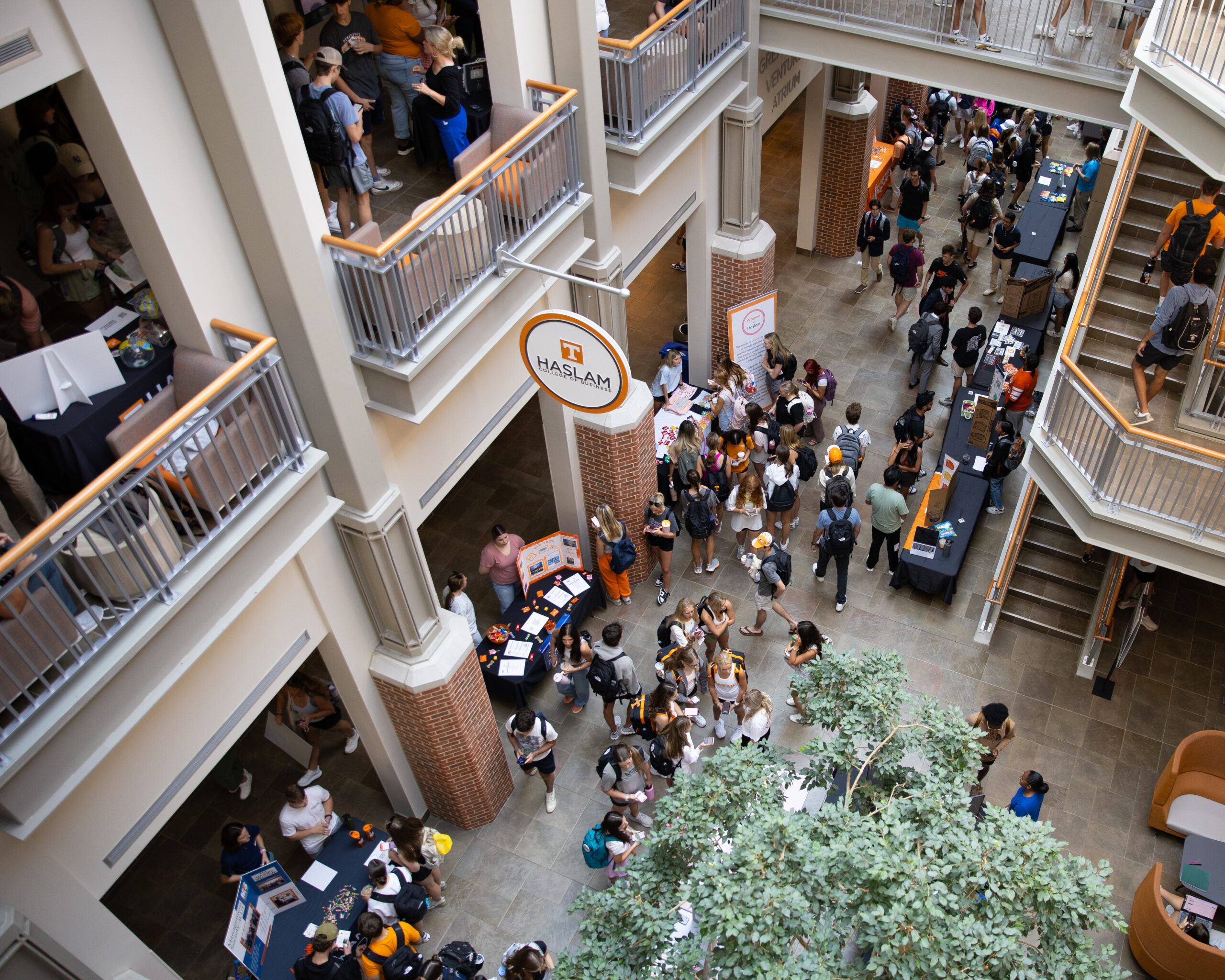 interior Haslam Business Building Atrium